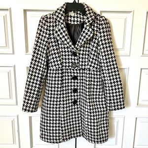 Forever 21 Wool Houndstooth button up collared Jacket